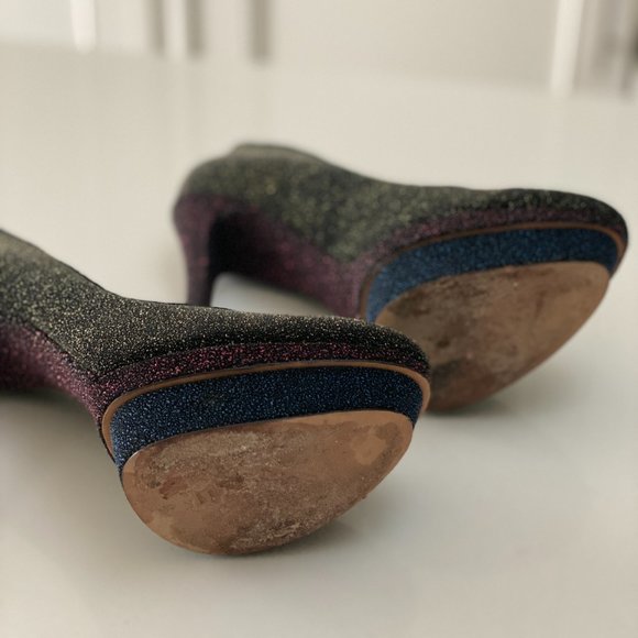 Brian Atwood Multicolor Platform Heels - Picture 3 of 5